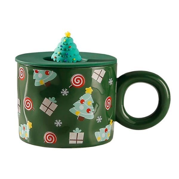 Ly Sứ Giáng Sinh Màu Xanh Mẫu NNG004