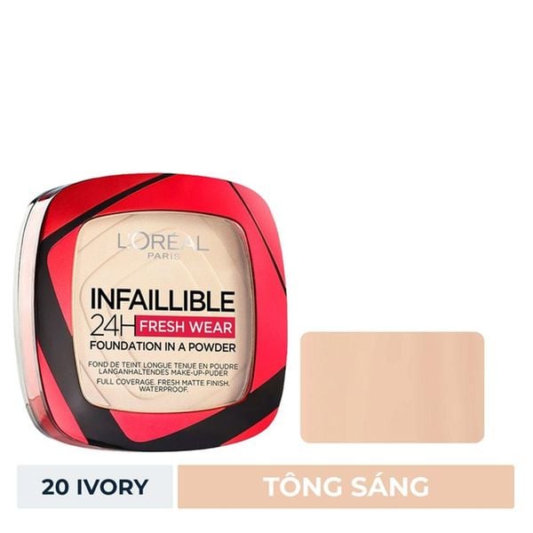 Phấn Nền Loreal Che Phủ Cao Infallible 24H Foundation Powder 9g