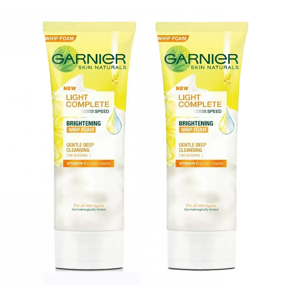 (HSD: 10/2026) Combo 2 Sữa Rửa Mặt Dưỡng Sáng Da Garnier Light Complete Vitamin C Whip Foam 50mlx2