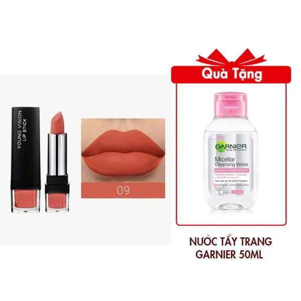 Son Nhung Lì Nội Địa Trung Mẫu NDT064 Tặng Nước Tẩy Trang Garnier Micellar 50ml