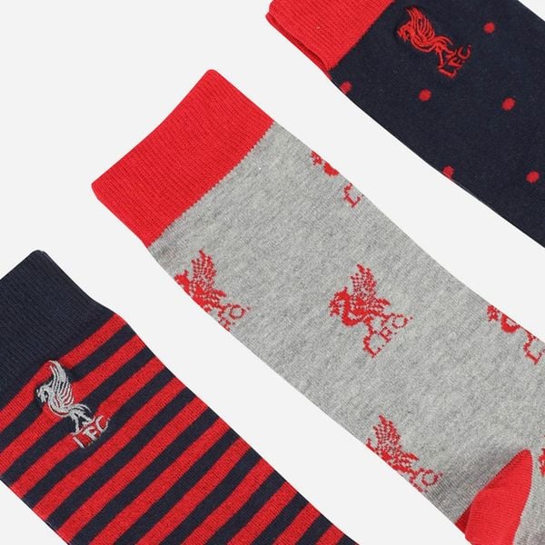Vớ Đá Bóng Unisex Lfc Acc Mens 3pk Design Sock A15200