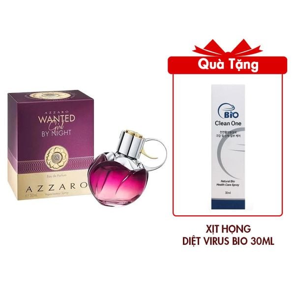 (HSD: 12/2026) Nước Hoa Nữ Azzaro Wanted Girl By Night Eau De Parfum 30ml