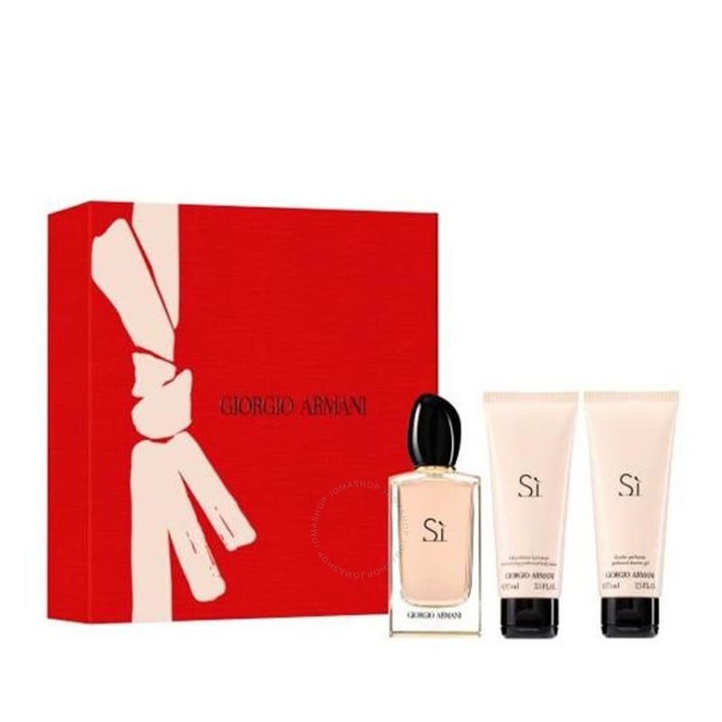 Bộ Set Nước Hoa Giorgio Armani Sì Eau De Parfum 3pcs (Nước Hoa 100ml + Sữa tắm 75ml + Dưỡng thể 75ml )