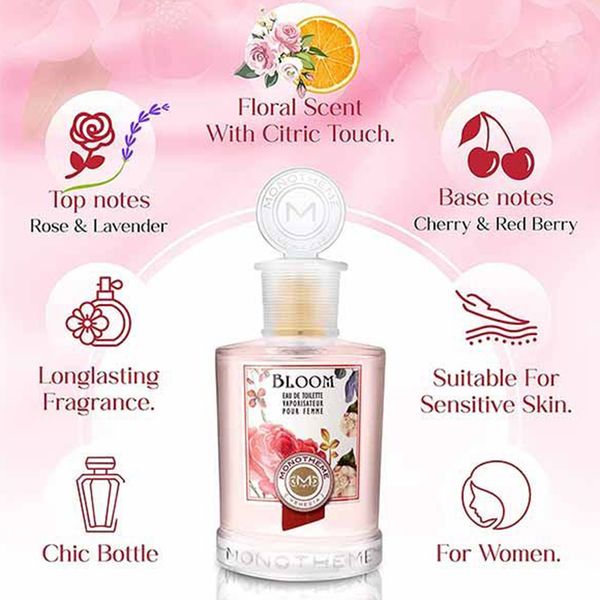 Nước Hoa Nữ Monotheme Bloom EDT Pour Femme 100ml