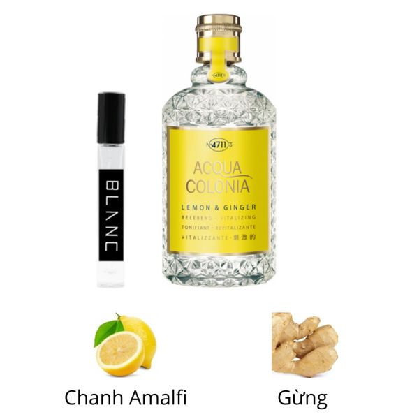 Nước Hoa Unisex 4711 Acqua Colonia Lemon & Ginger EDC 170ml