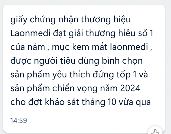 Kem Dưỡng Mắt Laonmedi radiant youth eyecream 40ml