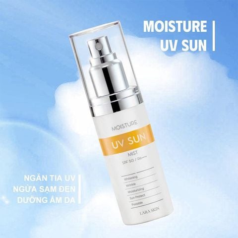 (HSD: 8/2026) Xịt Chống Nắng Lara Moisture UV SUN chai 50ml