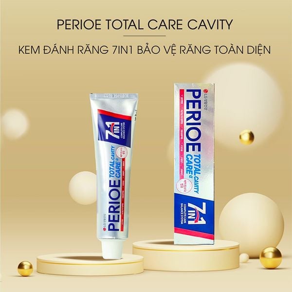Kem Đánh Răng 7IN1 Perioe Total Cavity Care Bảo Vệ Toàn Diện Ngăn Ngừa Sâu Răng 180g