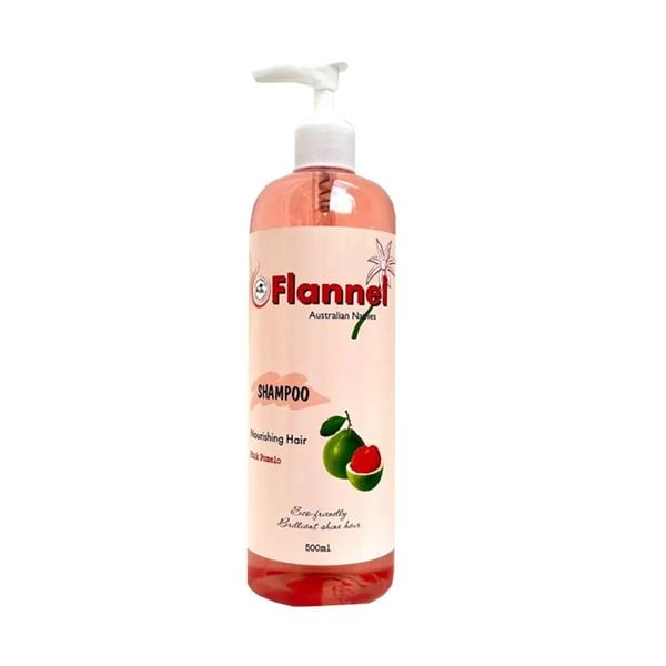 Dầu Gội Flannel Chiết Xuất Bưởi Hồng Ngăn Rụng Tóc, Giảm Gãy Rụng Giúp Tóc Chắc Khoẻ Bóng Mượt 500ml