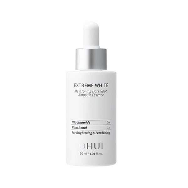 Full Size Tinh Chất Dưỡng Trắng Da Ohui Extreme White MelaToning Dark Spot Ampoule Essence 30ml (Hàng tách set)