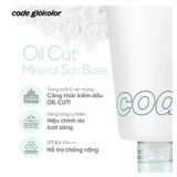 Full Size Kem Lót Code Glokolor Kiềm Dầu & Chống Nắng Oil Cut Mineral Sun Base 35ml