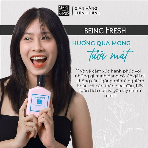 (HSD: 11/2026) Sữa Tắm Nước Hoa Niche Make Scents Hương Quả Mọng Tươi Mát - Being Fresh 250Gr