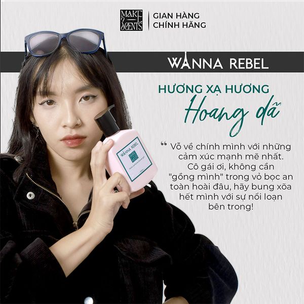 (HSD: 11/2026) Sữa Tắm Nước Hoa Niche Make Scents Hương Xạ Hương Hoang Dã - Wanna Rebel 250Gr