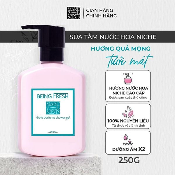 (HSD: 11/2026) Sữa Tắm Nước Hoa Niche Make Scents Hương Quả Mọng Tươi Mát - Being Fresh 250Gr
