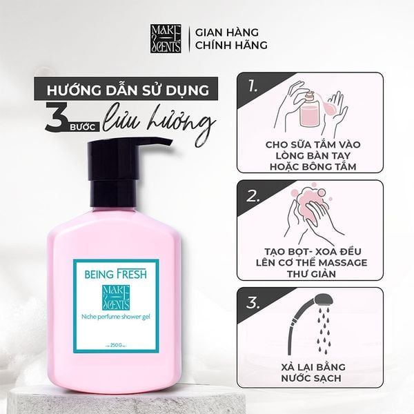 (HSD: 11/2026) Sữa Tắm Nước Hoa Niche Make Scents Hương Quả Mọng Tươi Mát - Being Fresh 250Gr