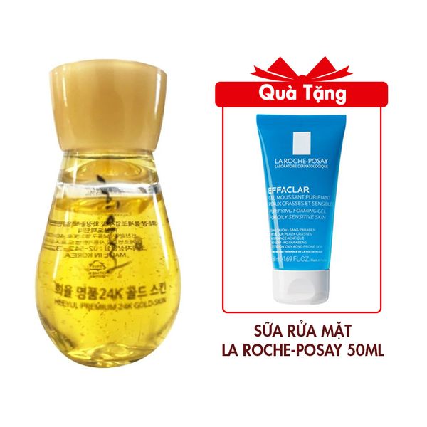 Serum Tinh Chất Vàng 24K Lebelage Heeyul Premium Gold 30ml Tặng Gel Rửa Mặt La Roche-Posay Dành Cho Da Dầu, Nhạy Cảm 50ml