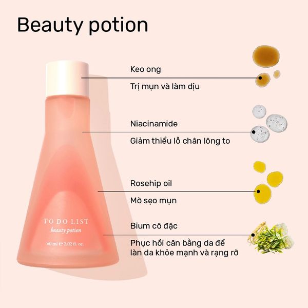 (HSD: 5/2026) Serum Trị Mụn Dịu Da To Do List-Beauty Potion 60ml