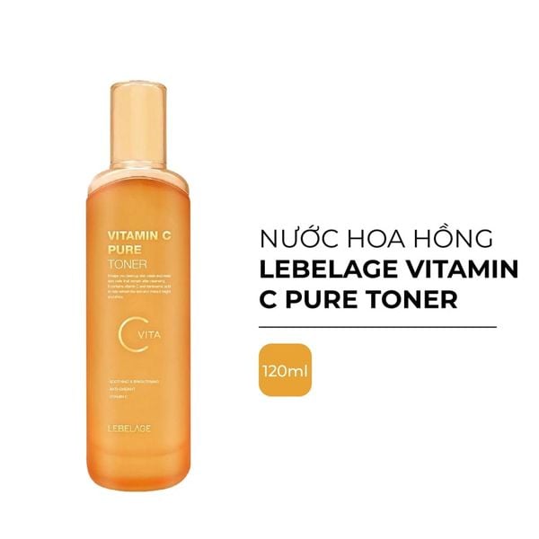 Nước Hoa Hồng Làm Sáng Da Lebelage Vitamin C Pure Toner 120ml