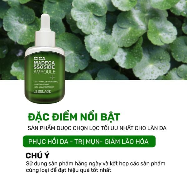 Tinh Chất Rau Má Lebelage Cica Madecassoside Ampoule 35ml