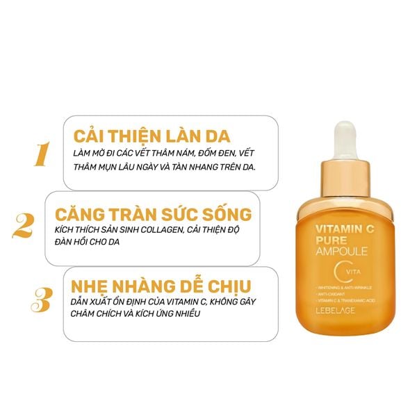 Serum Làm Trắng Da Lebelage Vitamin C Pure Ampoule 35ml