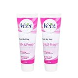 (HSD: 3/2026) Combo 2 Kem Tẩy Lông Cho Da Thường Veet Silk & Fresh (50gx2)