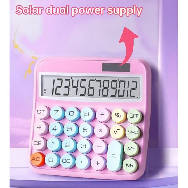 Máy Tính 2 Nguồn Điện (Pin & Năng Lượng Mặt Trời) Mẫu BOO006