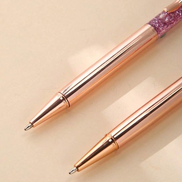 Combo 4 Bút Pha Lê ( 2 Tím + 2 Vàng Hồng) Mẫu BOO010