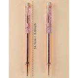 Combo 4 Bút Pha Lê ( 2 Tím + 2 Vàng Hồng) Mẫu BOO010