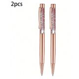 Combo 4 Bút Pha Lê ( 2 Tím + 2 Vàng Hồng) Mẫu BOO010