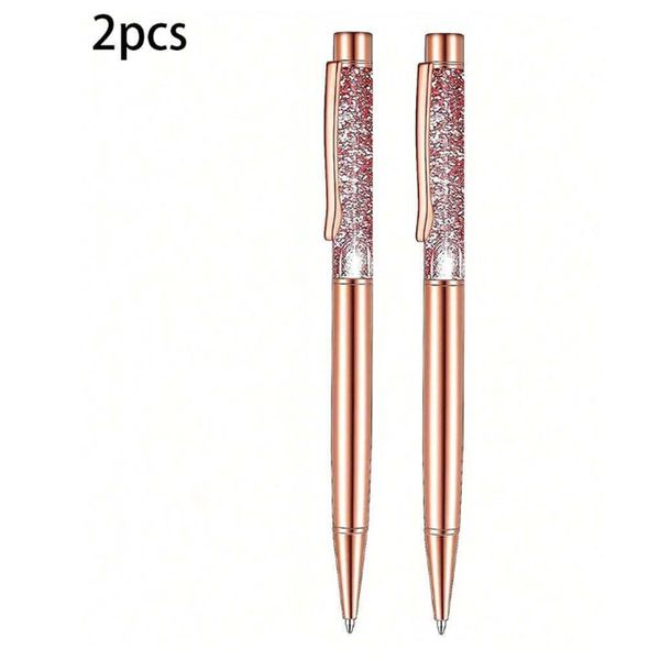 Combo 4 Bút Pha Lê ( 2 Tím + 2 Vàng Hồng) Mẫu BOO010