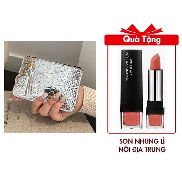 Ví Thời Trang Nữ Mẫu BW238 Tặng 1 Thỏi Son Màu Có Dưỡng Nội Địa Trung Giao Màu Ngẫu Nhiên