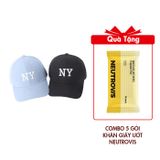 Combo 2 Mũ Bóng Chày Black.White Mẫu BWN096 Tặng Combo 5 Gói Khăn Giấy Ướt Neutrovis