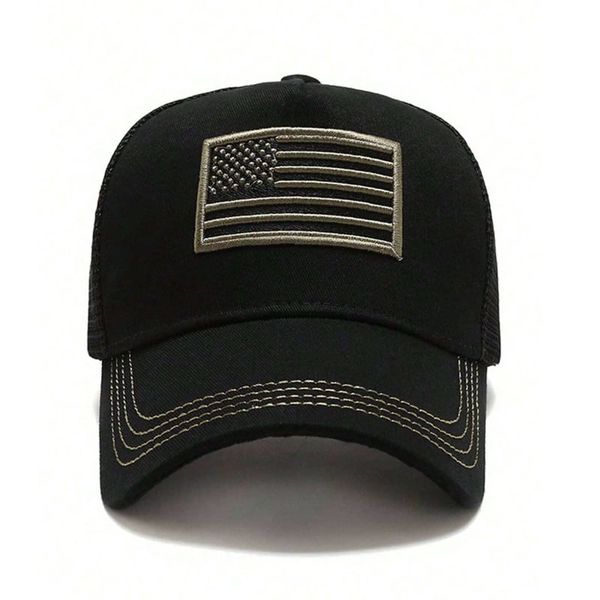 Mũ Bóng Chày Thêu Hình Cờ Mỹ (Nhiều Màu Lựa Chọn)