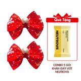 Combo 2 Phụ Kiện Trang Trí Giày Mẫu BWP008 Tặng Combo 5 Gói Khăn Giấy Ướt Neutrovis