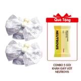 Combo 2 Phụ Kiện Trang Trí Giày Mẫu BWP009 Tặng Combo 5 Gói Khăn Giấy Ướt Đa Dụng Không Mùi An Toàn Neutrovis - (Gói 10tờ)