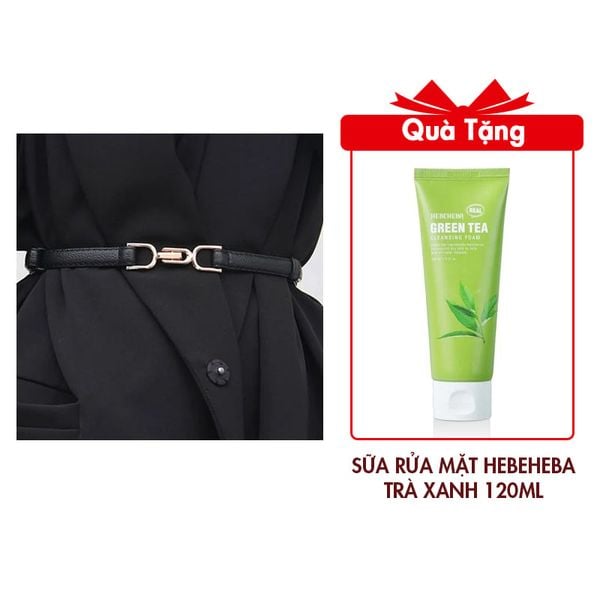 Thắt Lưng Thời Trang Nữ Mẫu BWTL071 Tặng Sữa Rửa Mặt Cho Da Hỗn Hợp Chiết Xuất Trà Xanh Hebeheba Real Greentea Cleansing Foam 120ml