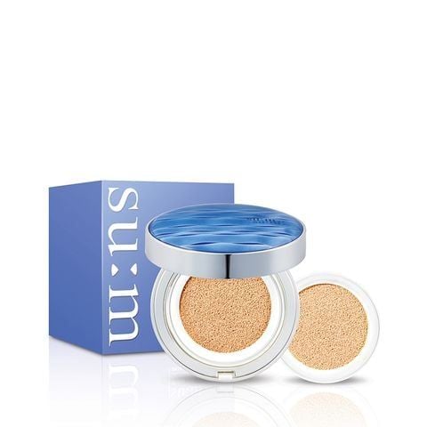 Full Size Bộ Phấn Nước Su:m37 Water-Full Sum Xanh CC Cushion Perfect Finish 15gx2