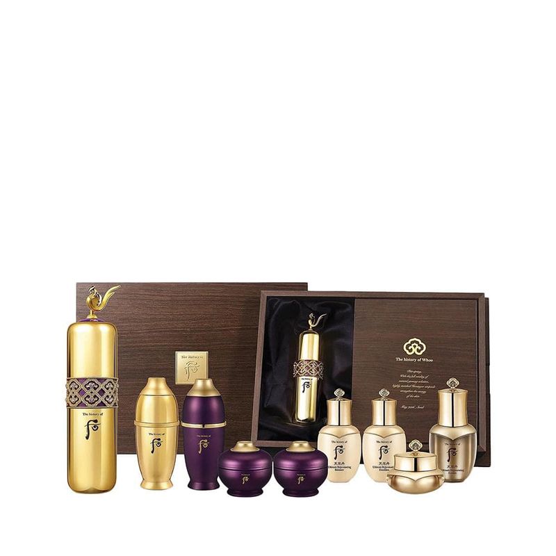 Full Size Bộ Tinh Chất Vàng Hoàn Lưu Cao Whoo Hwanyu Signature Ampoule Special Set 9 Sản phẩm