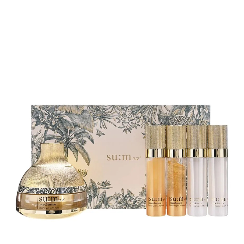 Full Size Bộ Kem Mắt Cải Thiện Nếp Nhăn Sum37 Losecsumma Elixir Eye Cream Special Set 5 Sản phẩm