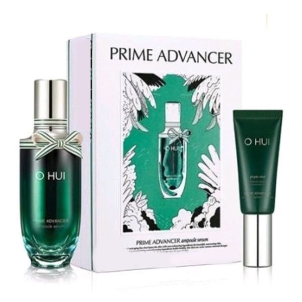 Full Size Bộ Tinh chất chống lão hóa OHUI Prime Advancer Ampoule Serum Special Set 90ml