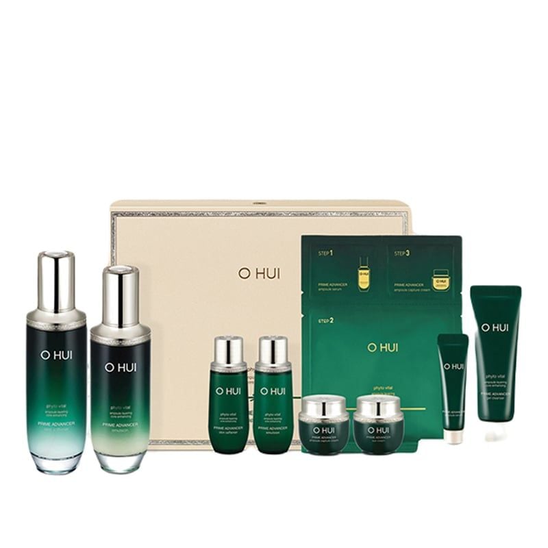 Full Size Bộ OHUI xanh chống lão hóa Prime Advancer 2pcs 280ml Special Set