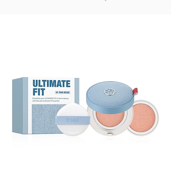 Full Size Phấn Nước Nâng Tông Da Ohui Ultimate Fit Tone Up Jean Cushion SPF33/PA++ Màu 01 Pink Beige