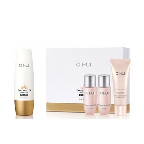 Full Size Set Kem Chống Nắng Dưỡng Da Và Làm Sạch Da Ohui Day Shield Perfect Sun Special Set Spf50+/pa++++ 4 Sản Phẩm