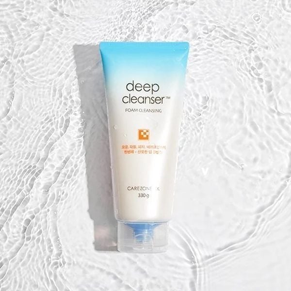 (HSD: 1/2027) Full Size Sữa Rửa Mặt Cho Da Dầu Carezone Ck Deep Foaming Cleanser 330G