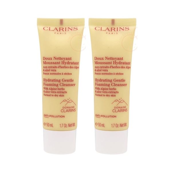 Combo 2 Sữa Rửa Mặt Dành Cho Da Thường Clarins Hydrating Gentle Foaming Cleanser Discovry 50mlx2