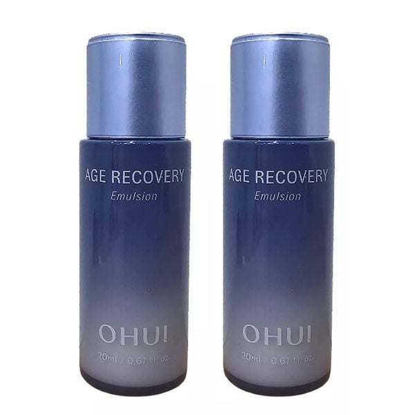 Combo 2 Sữa Dưỡng Phục Hồi Da Lão Hóa OHUI Age Recovery Emulsion 20mlx2 (Hàng tách set)