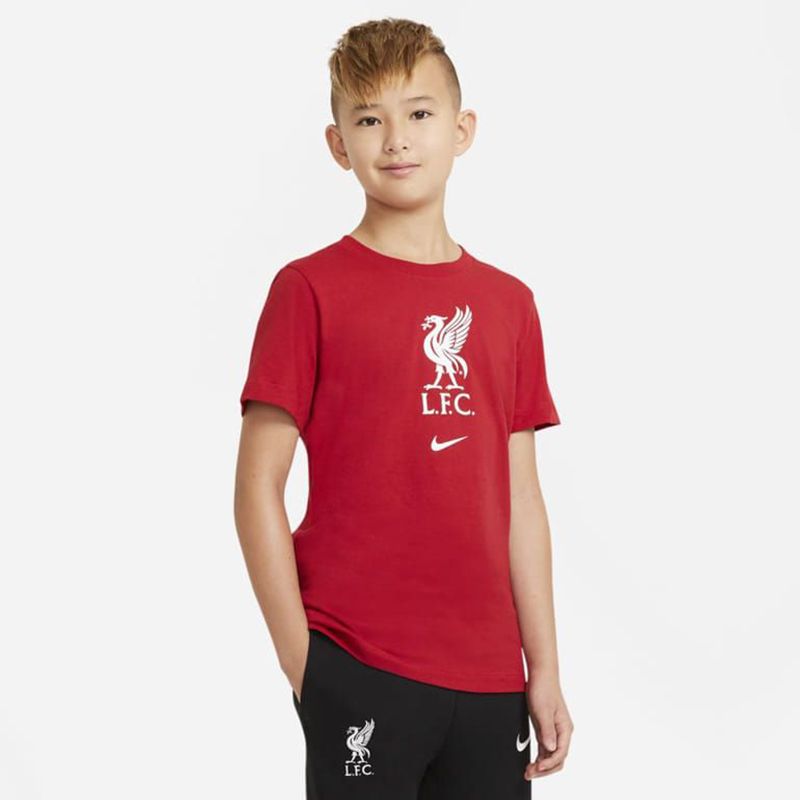 Áo Thun Đá Bóng Bé Trai Nike APP LFC B NK Tee Evergreen Crest CZ8249-657