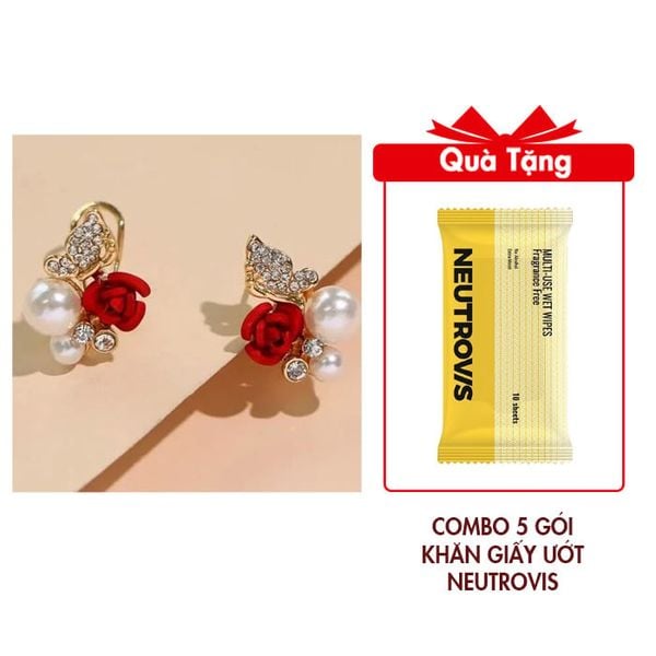 Nữ Trang Daisy Mẫu DAJN083 Tặng Combo 5 Gói Khăn Giấy Ướt Neutrovis