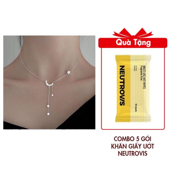Nữ Trang Daisy Mẫu DAJN364 Tặng Combo 5 Gói Khăn Giấy Ướt Neutrovis