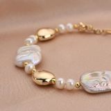 Lắc Tay Ngọc Trai Tự Nhiên Mạ Vàng 14K Mẫu DAJN446